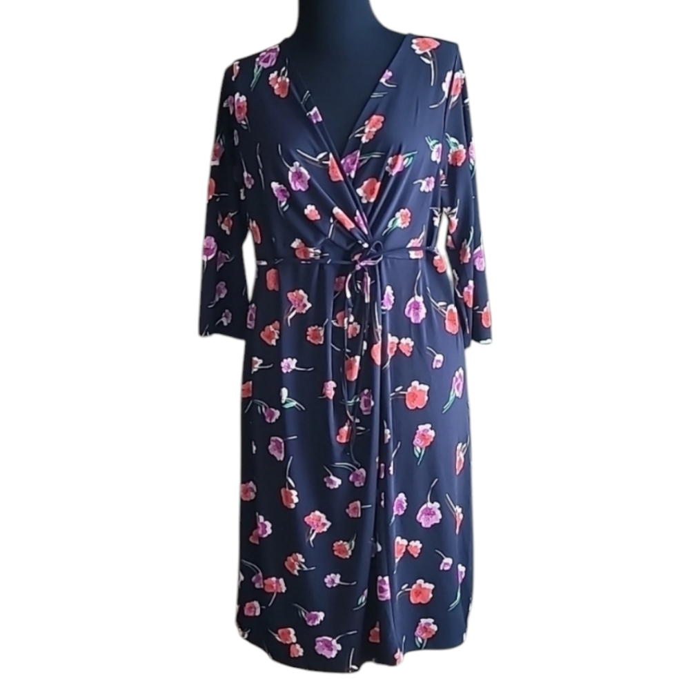 Motherhood dress maternity faux wrap floral preppy cottagecore comfy